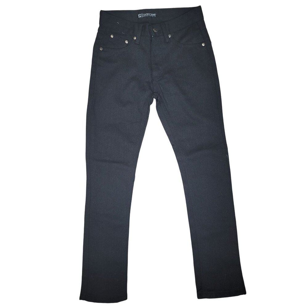 Sacred Crown black denim boys jeans 100% cotton size 8